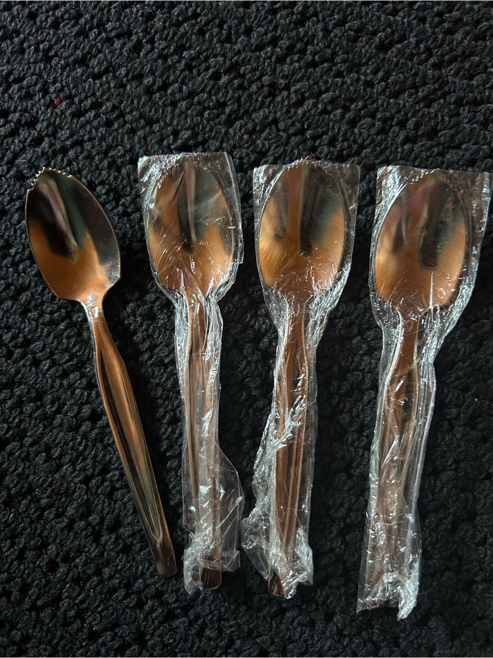 Grapefruit Sooons - Silver Finish (Set of 4)